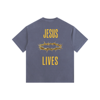 Jesus Lives Vintage Washed Oversized T-Shirt