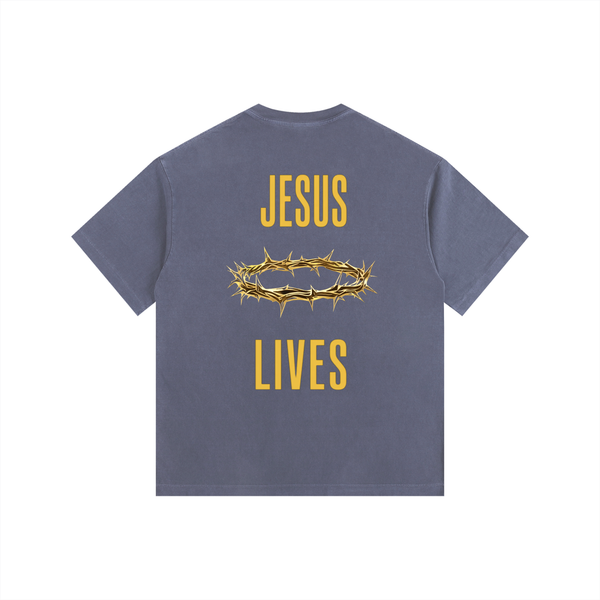 Jesus Lives Vintage Washed Oversized T-Shirt