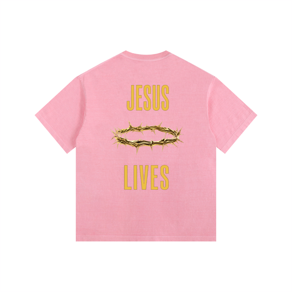 Jesus Lives Vintage Washed Oversized T-Shirt