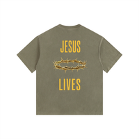 Jesus Lives Vintage Washed Oversized T-Shirt