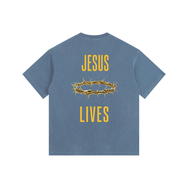Jesus Lives Vintage Washed Oversized T-Shirt