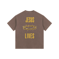 Jesus Lives Vintage Washed Oversized T-Shirt