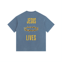 Jesus Lives Vintage Washed Oversized T-Shirt